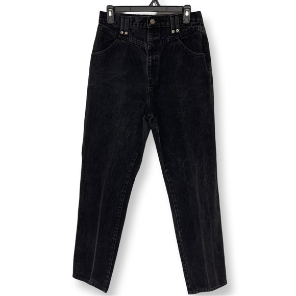 Ozark Mountain High Waisted Vintage Jeans Women’s 11/12 Black - Picture 1 of 10